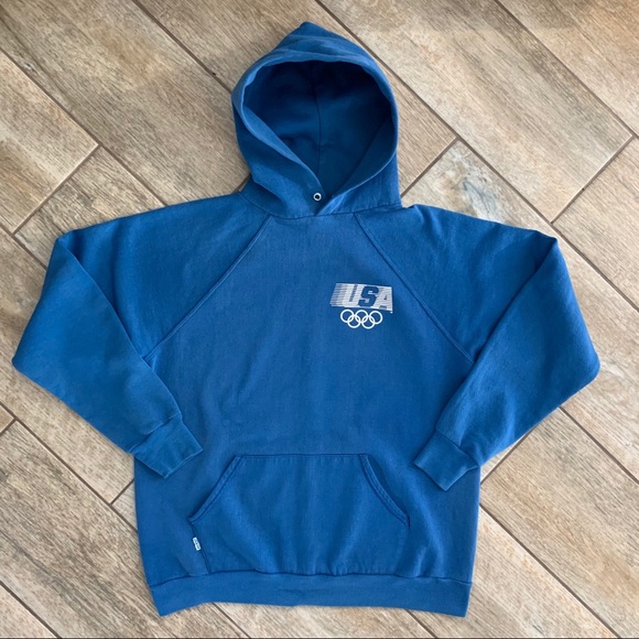 Vintage 80s Levi’s USA Olympics hoodie - Picture 1 of 14